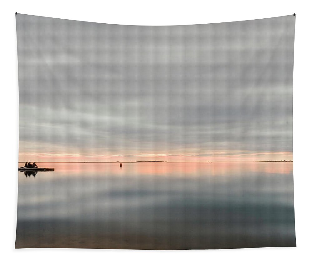 England Tapestry featuring the photograph Watching the Sunset by Spikey Mouse Photography