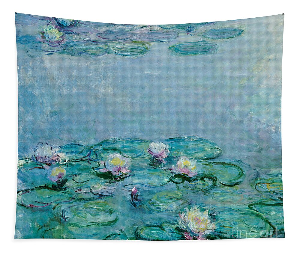 French Tapestry featuring the painting Water Lilies by Claude Monet