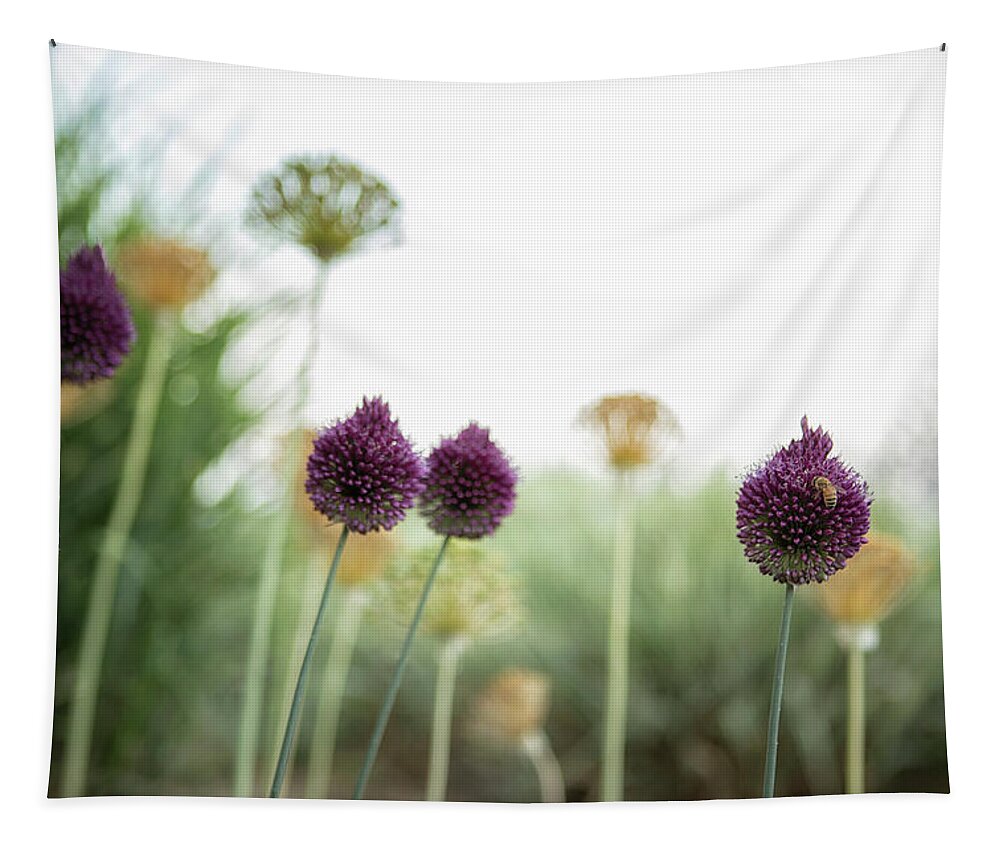Flowers Tapestry featuring the photograph We Come In Peace by Belinda Greb
