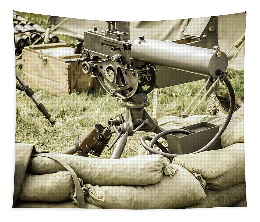 D-day Tapestry featuring the photograph Weapons by Stewart Helberg