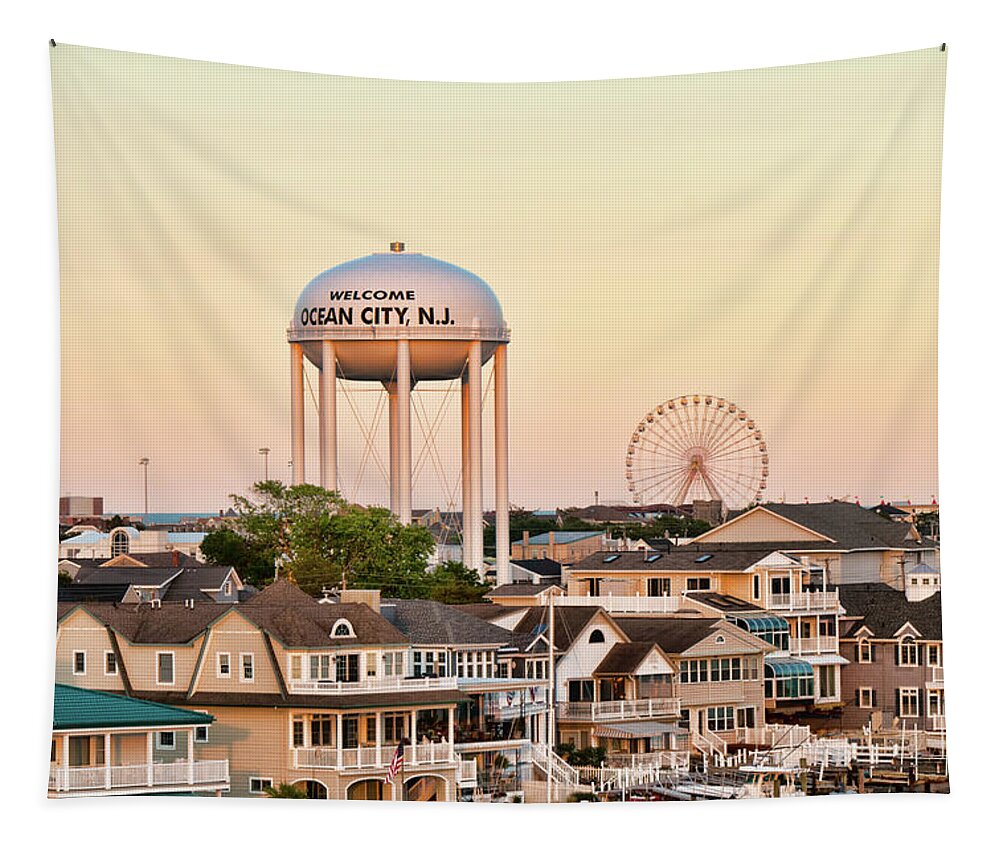 Ocean City Tapestry featuring the photograph Welcome to Ocean City, NJ by Kristia Adams