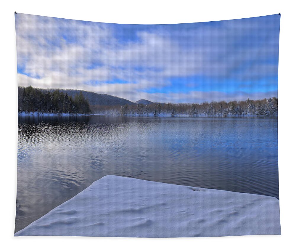 Landscape Tapestry featuring the photograph West Lake in November by David Patterson