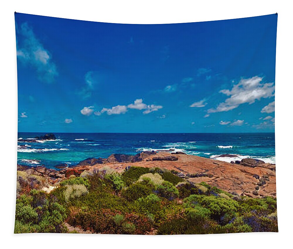 Boodjidup Beach Tapestry featuring the photograph Western Australia Beach Panorama by David Zanzinger