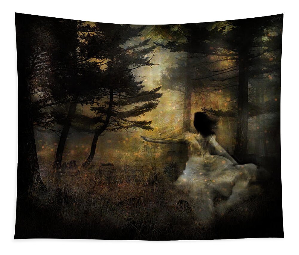Forest Tapestry featuring the photograph When The Forest Calls by Theresa Tahara