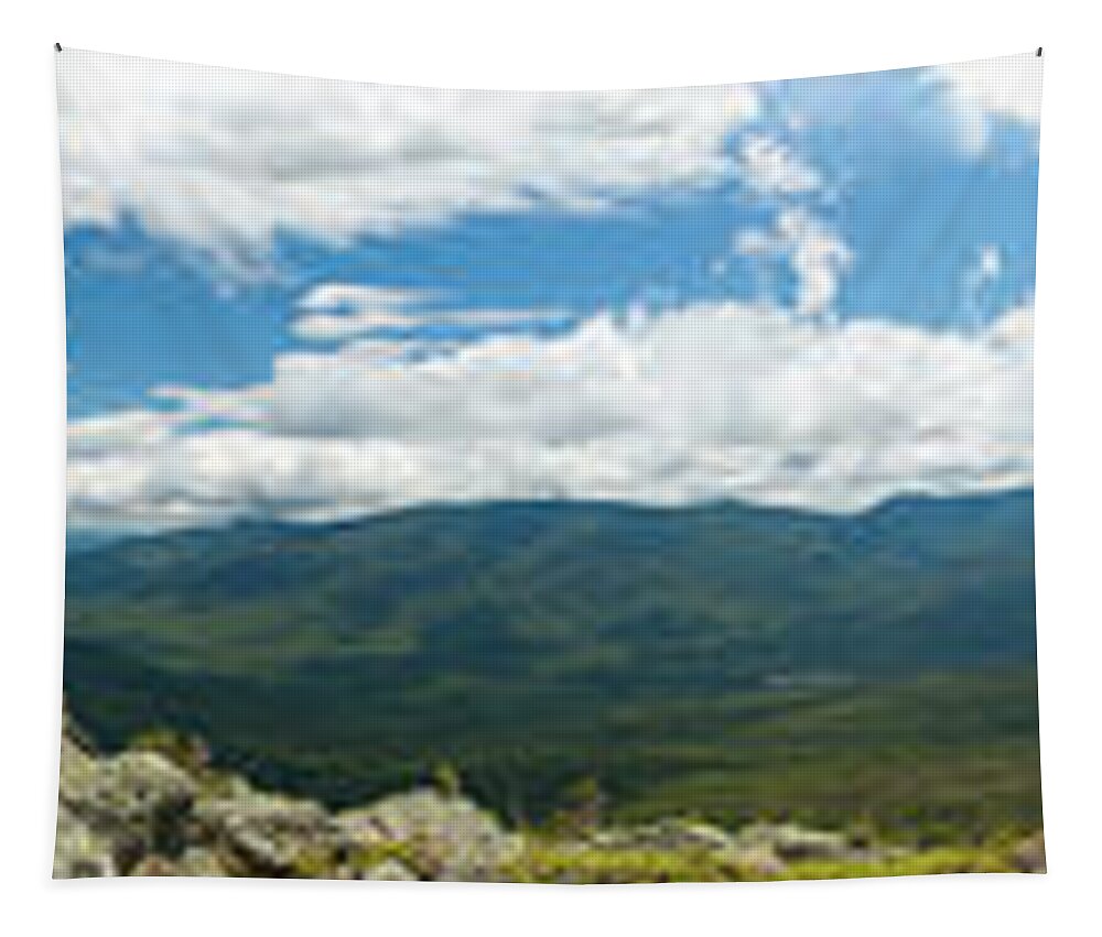 White Mountains Tapestry featuring the photograph White Mountains Pano by Sebastian Musial