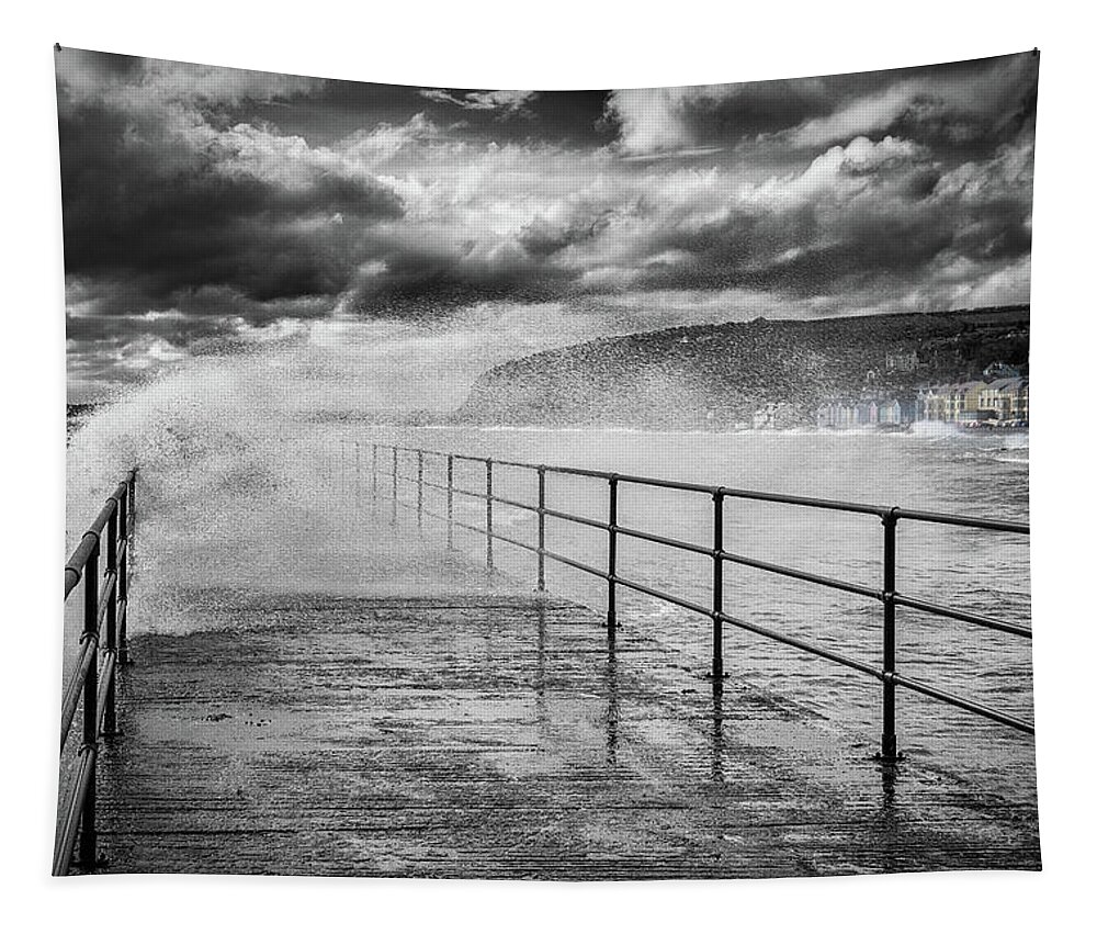 Whitehead Tapestry featuring the photograph Whitehead with a splash of colour by Nigel R Bell