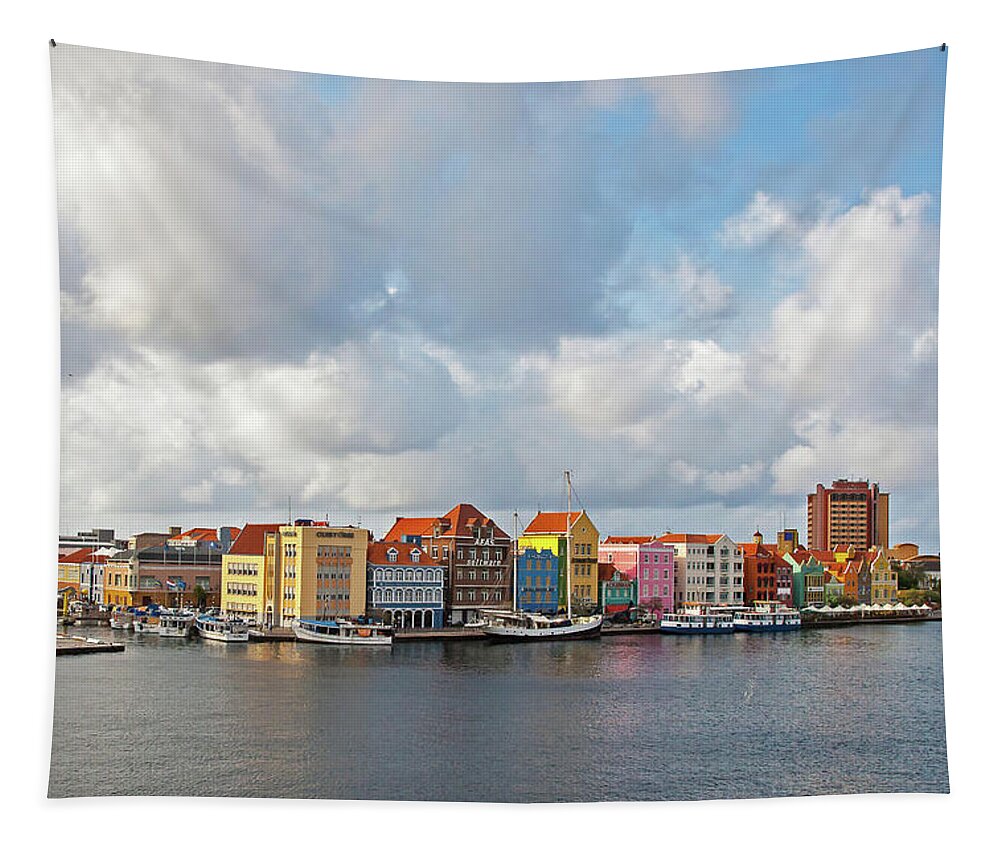 2016 Tapestry featuring the photograph Willemstad by Jean-Luc Baron