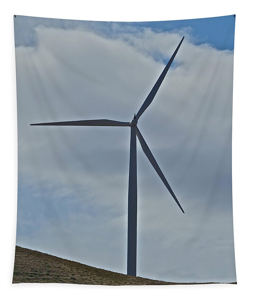 Wind Turbine Tapestry featuring the photograph Wind Power 4 by Todd Kreuter