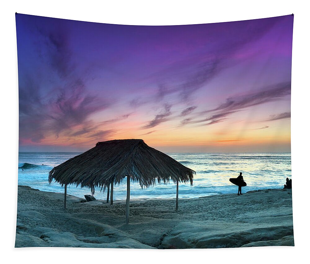 Windansea Tapestry featuring the photograph Windansea Shadowland by Sean Davey