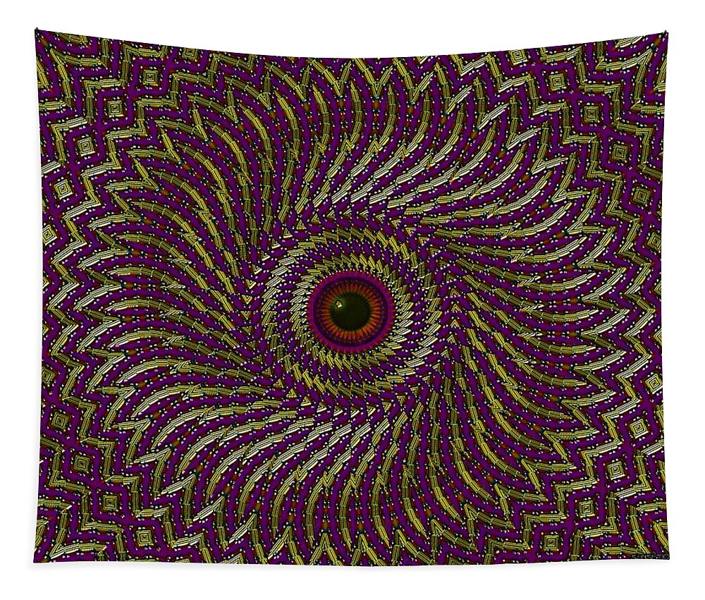 Eye Tapestry featuring the digital art Window Of The Soul- by Robert Orinski