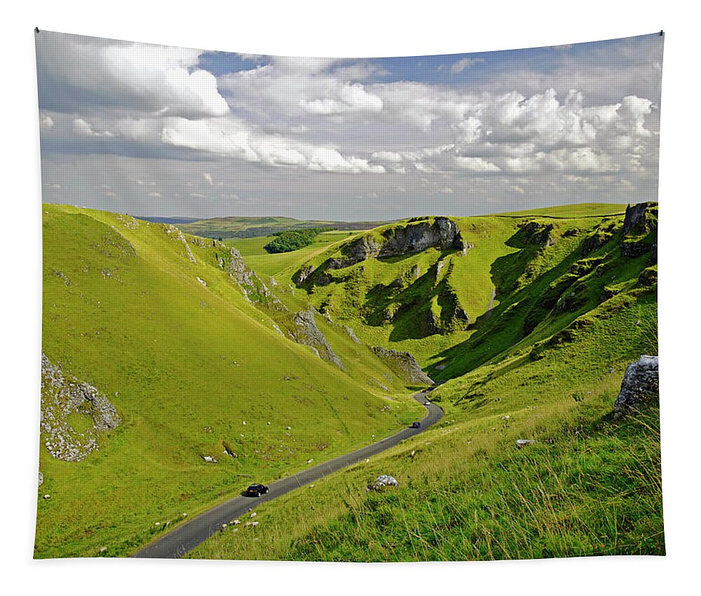 Bright Tapestry featuring the photograph Winnats Pass near Castleton by Rod Johnson