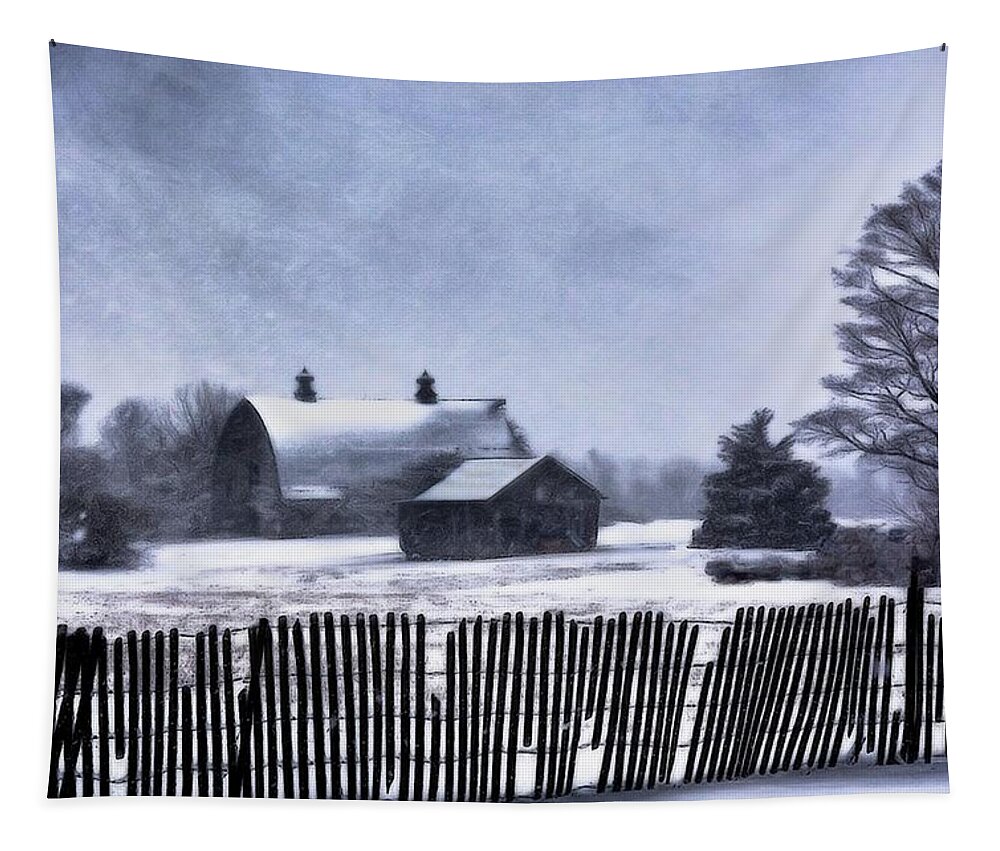 Winter Tapestry featuring the photograph Winter by Mark Fuller
