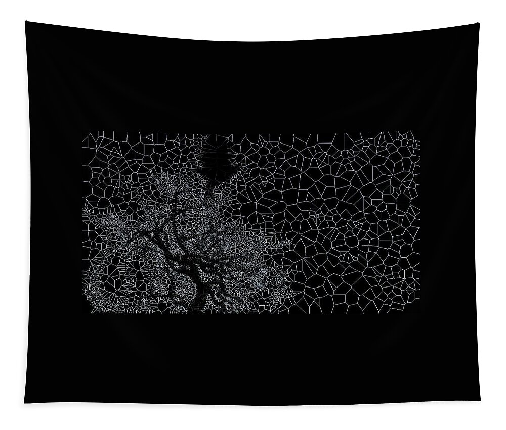 Vorotrans Tapestry featuring the digital art Winter by Stephane Poirier