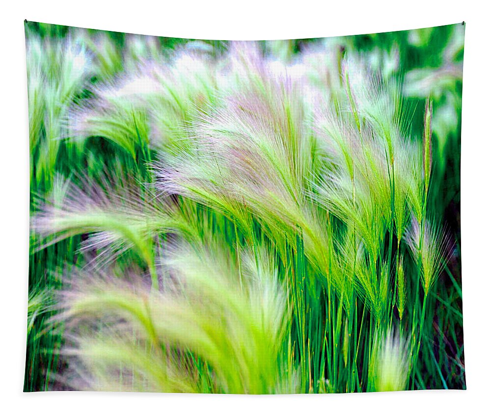 Green Tapestry featuring the photograph Wispy Green by Richard Gehlbach
