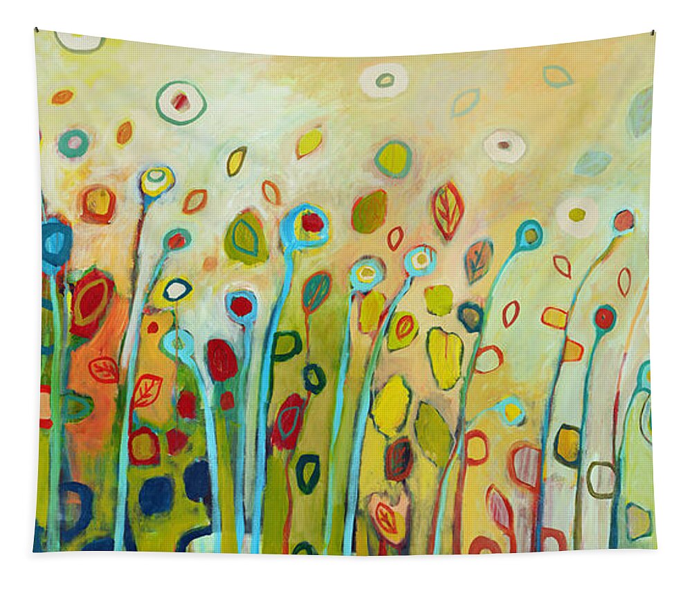 Floral Tapestry featuring the painting Within by Jennifer Lommers