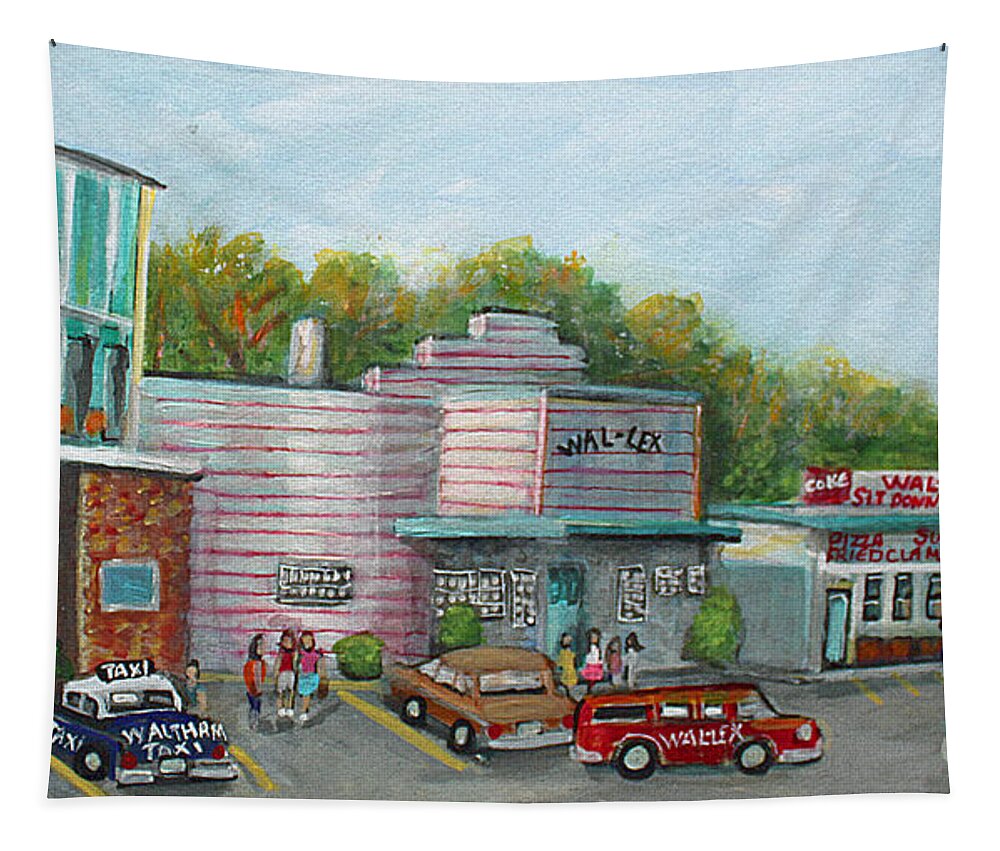 Painting Of Waltham Tapestry featuring the painting Wonderful Memories of the Wal-Lex by Rita Brown