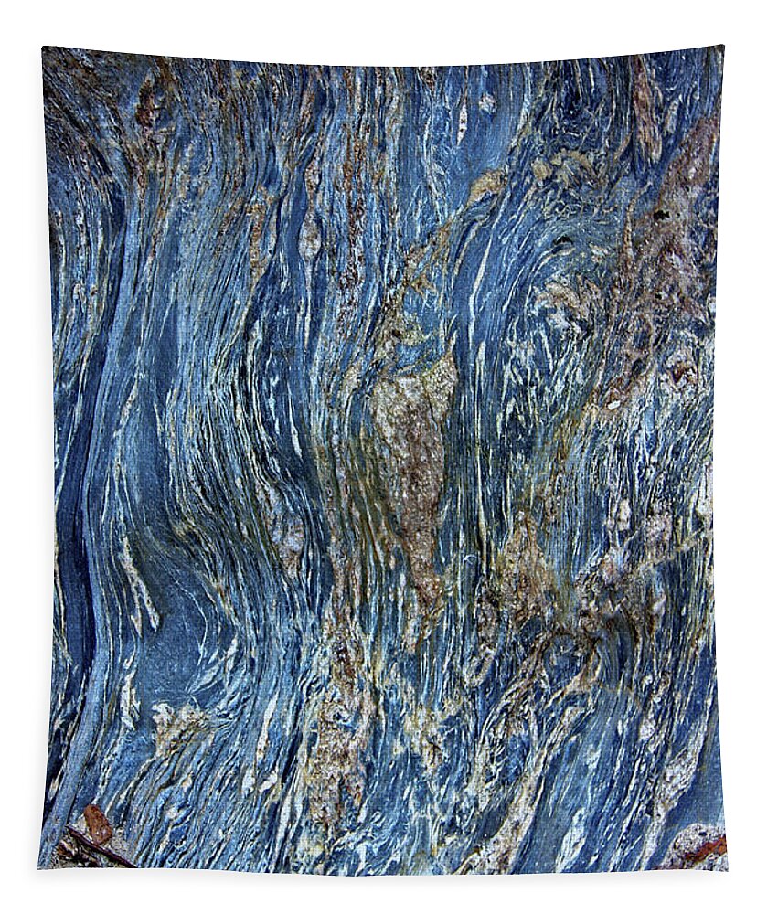 Wood Grain On Rock Tapestry featuring the photograph Wood Grain on Rock #1 by Doolittle Photography and Art