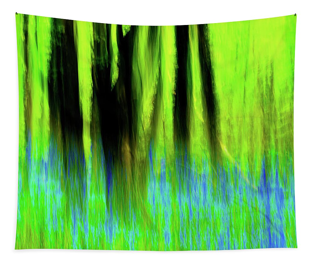 Abstract Tapestry featuring the photograph Woodland Abstract vi by Helen Jackson