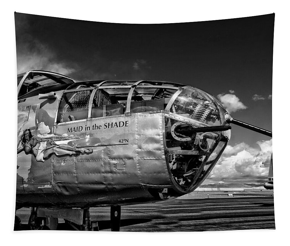 Photograph Tapestry featuring the photograph World War II Bomber by Richard Gehlbach