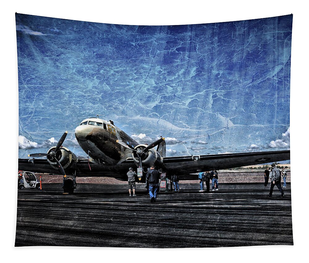 Photograph Tapestry featuring the photograph WWII Workhorse by Richard Gehlbach