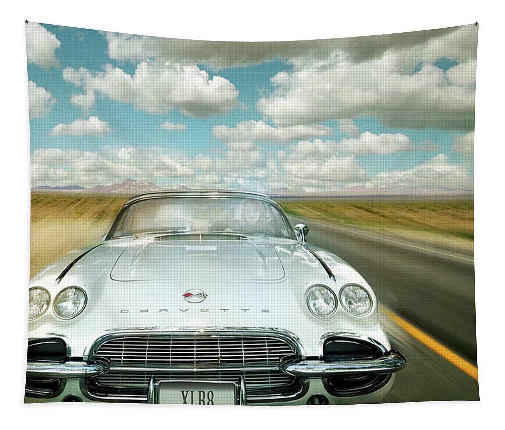 Corvette Tapestry featuring the photograph Xlr8 by John Anderson