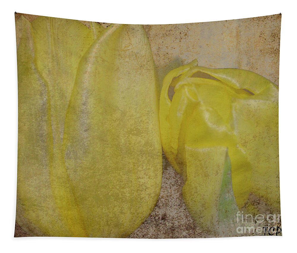 Yelow Tapestry featuring the photograph Yellow Strands by Traci Cottingham