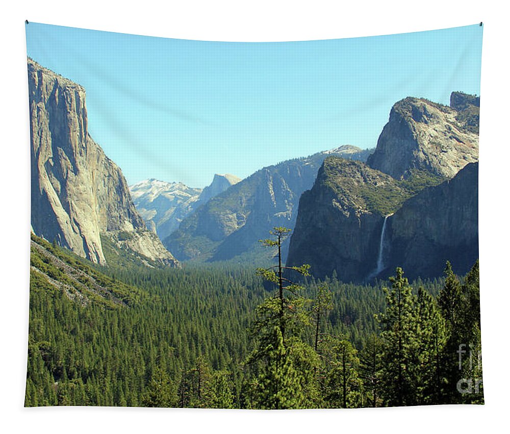 Yosemite National Park Tapestry featuring the photograph Yosemite Valley View 6667 by Jack Schultz
