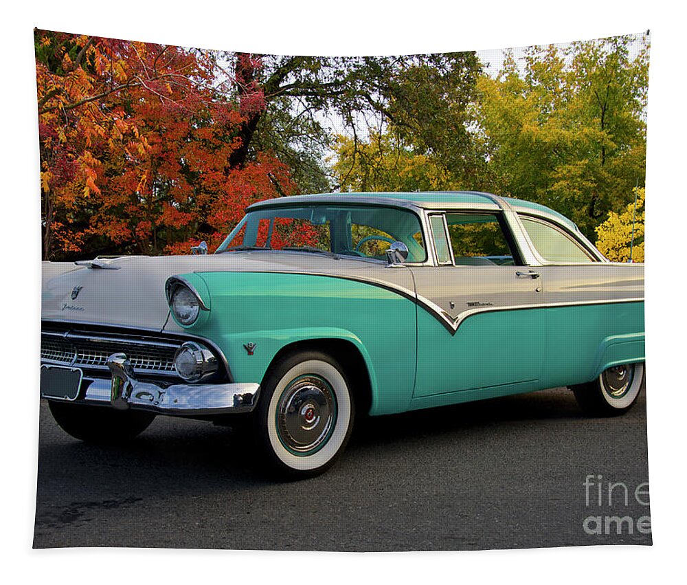 1956 Ford Crown Victoria Tapestry featuring the photograph 1956 Ford Crown Victoria by Dave Koontz
