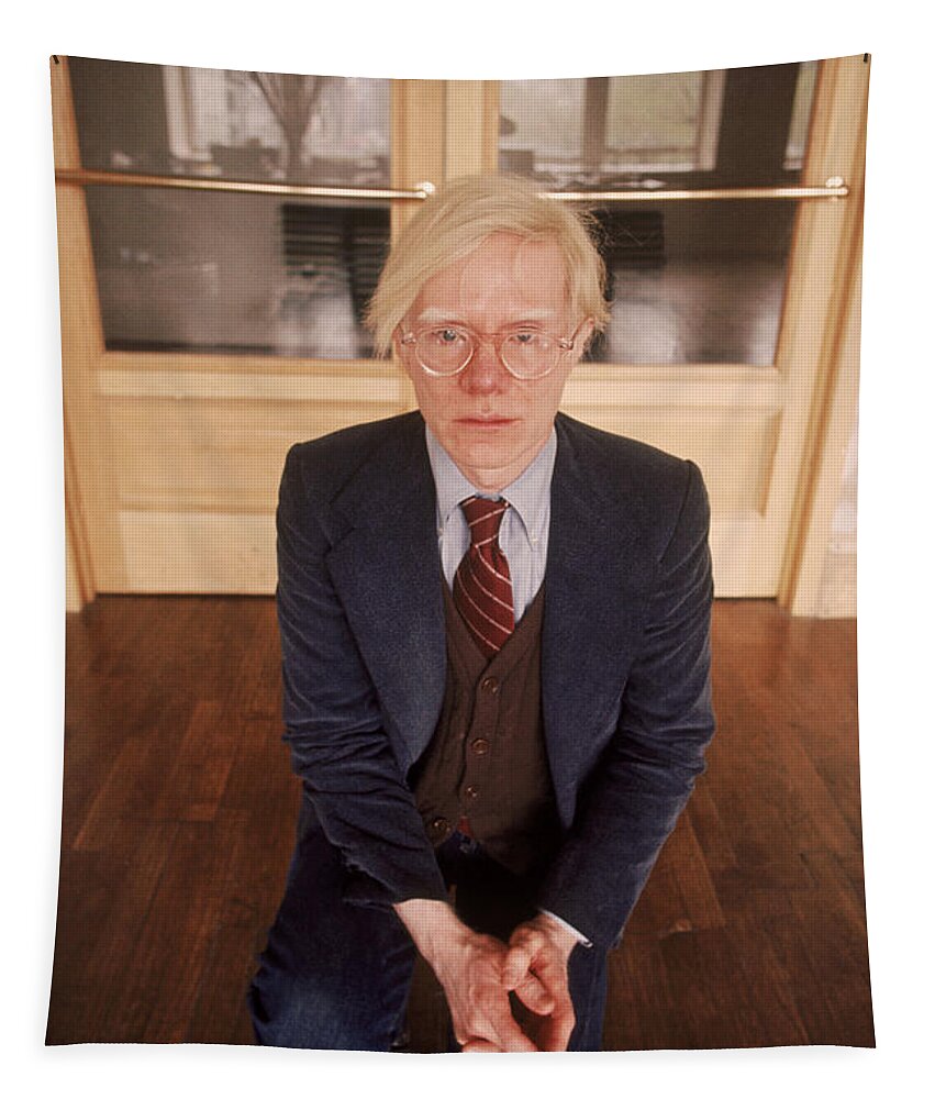 American Artist Tapestry featuring the photograph Andy Warhol #1 by Allen Green