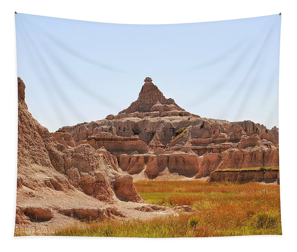 Badlands Tapestry featuring the photograph Badlands #1 by Susan Jensen