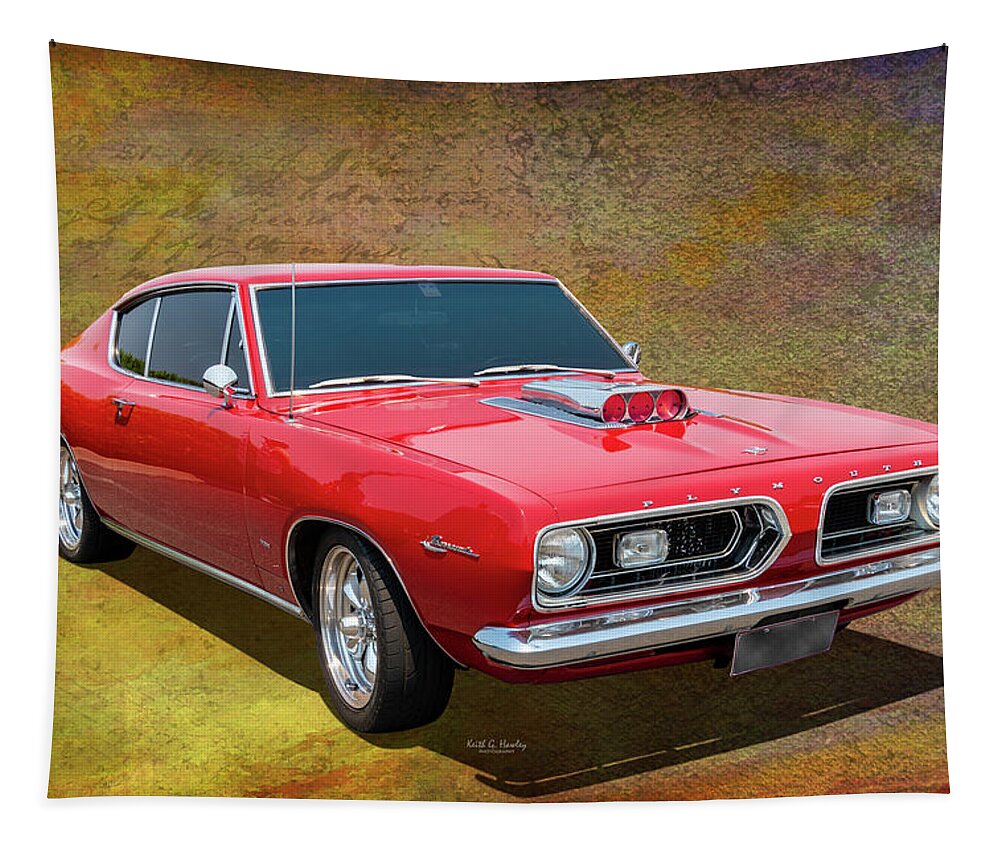 Car Tapestry featuring the photograph Barracuda #1 by Keith Hawley