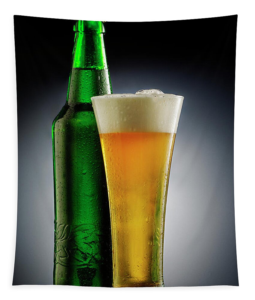 Beer Tapestry featuring the photograph Beer #3 by Jelena Jovanovic