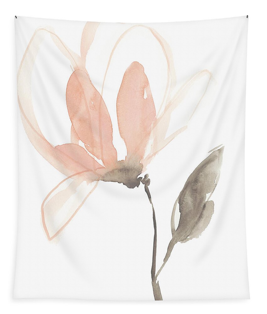 Botanical Tapestry featuring the painting Blush Petals I #1 by Jennifer Goldberger