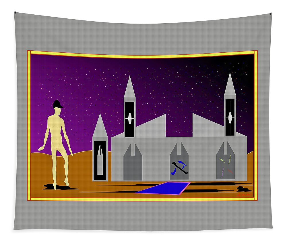 Spy Tapestry featuring the painting Camelot Paranormal #1 by Artist Laurence