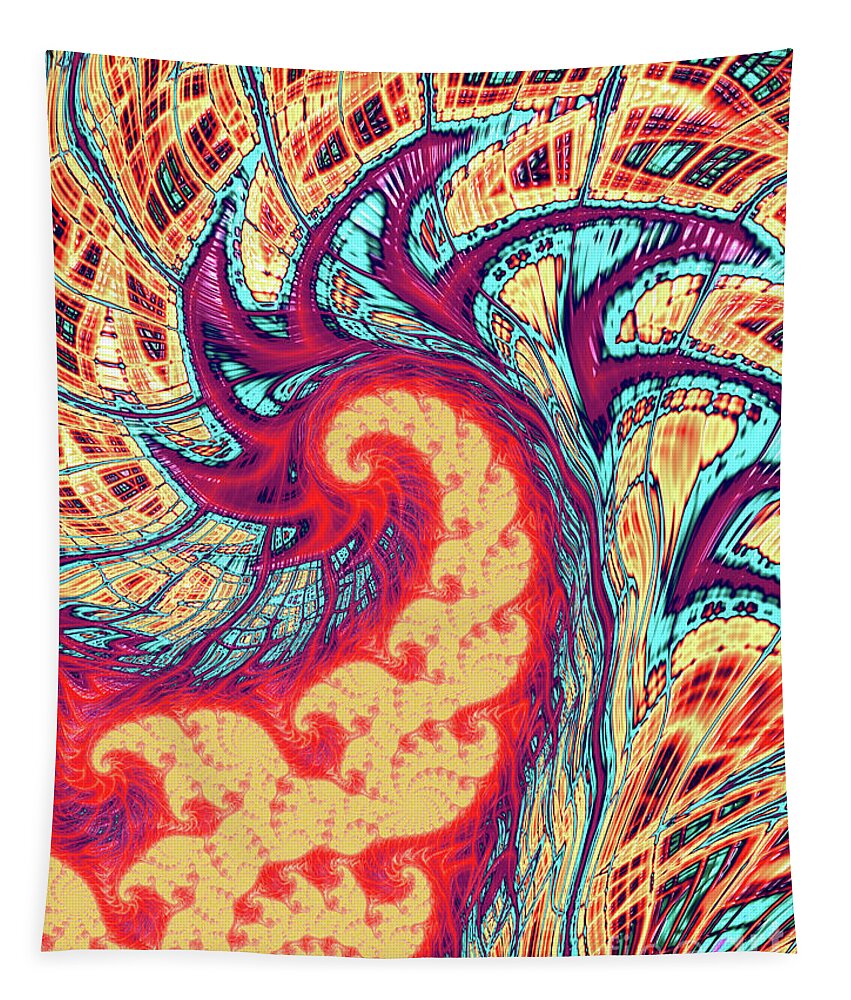 Flare Tapestry featuring the digital art Flare #1 by Jon Munson II