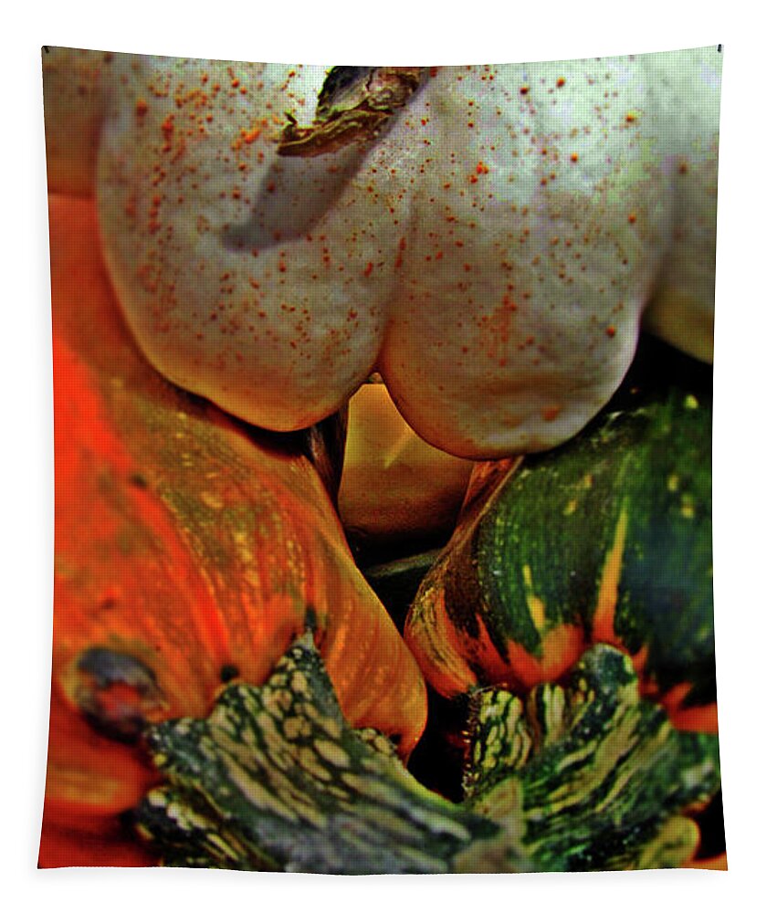 Gourds Tapestry featuring the digital art Gourds by Alexa Szlavics