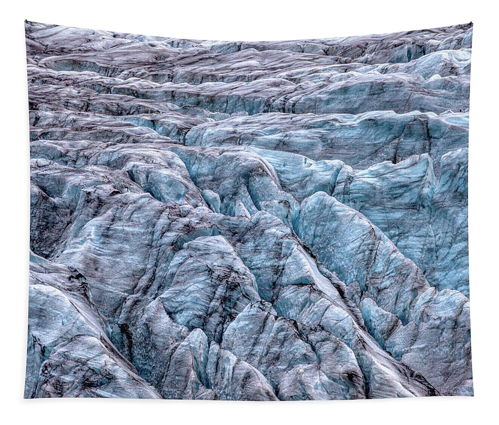 Drone Tapestry featuring the photograph Iceland Glacier by David Letts