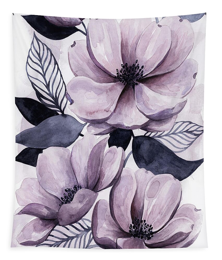 Botanical Tapestry featuring the painting Lavender Burst II by Grace Popp