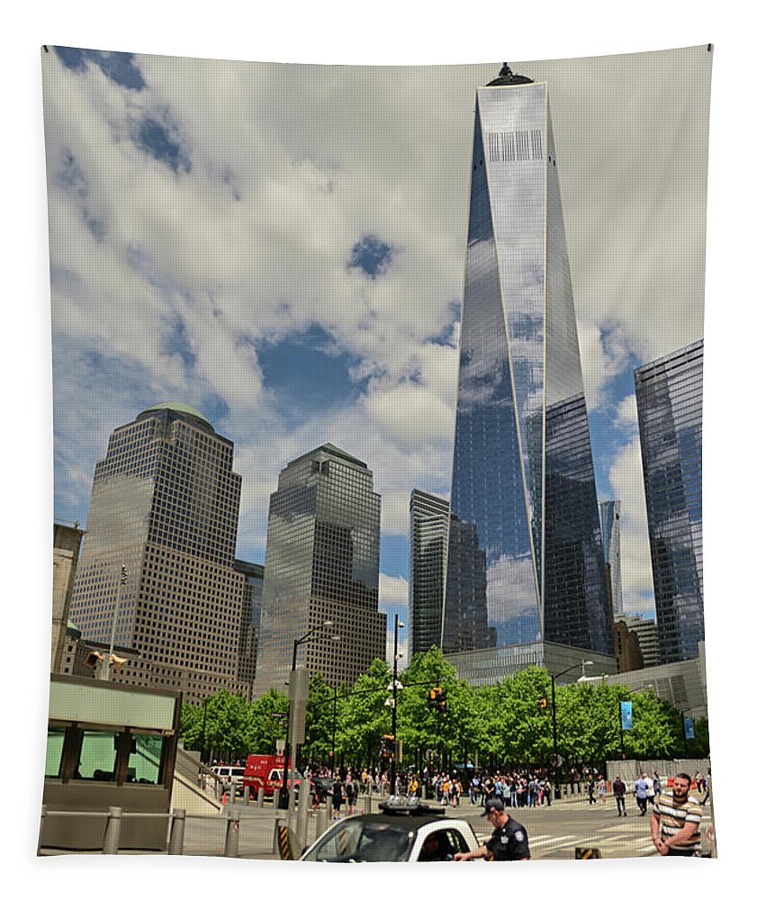 Liberty Tower Tapestry featuring the photograph Liberty Tower #1 by Theodore Jones