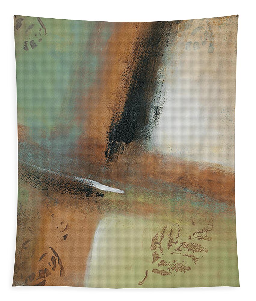Abstract Tapestry featuring the painting Misty Morning I #1 by Lanie Loreth
