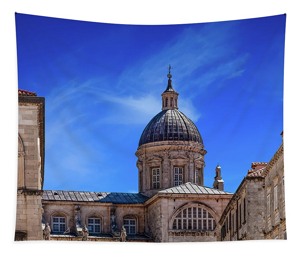 Got Tapestry featuring the photograph Old Dubrovnik Church #1 by Darryl Brooks