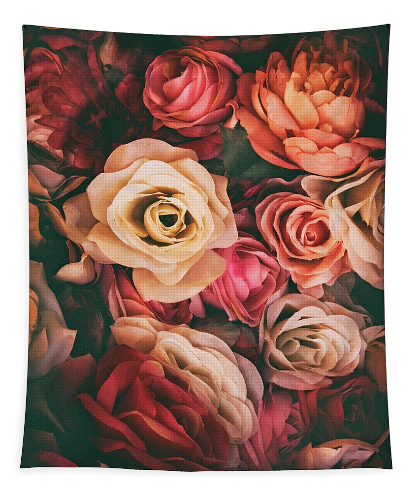 Roses Tapestry featuring the photograph Passion Petals by Jessica Jenney