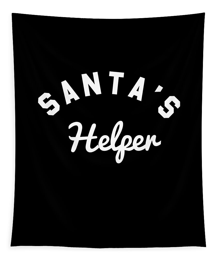 Helper Tapestry featuring the digital art Santas Helper #1 by Flippin Sweet Gear