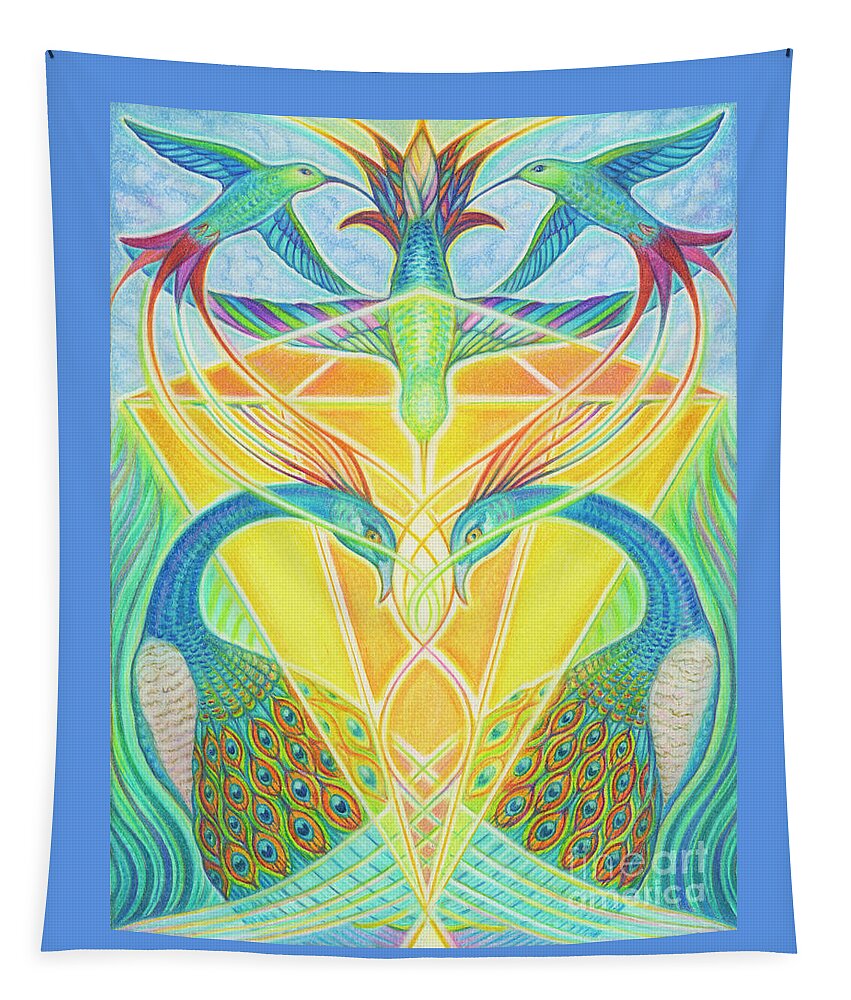 Spiritual Tapestry featuring the drawing The Awakening #2 by Debra Hitchcock