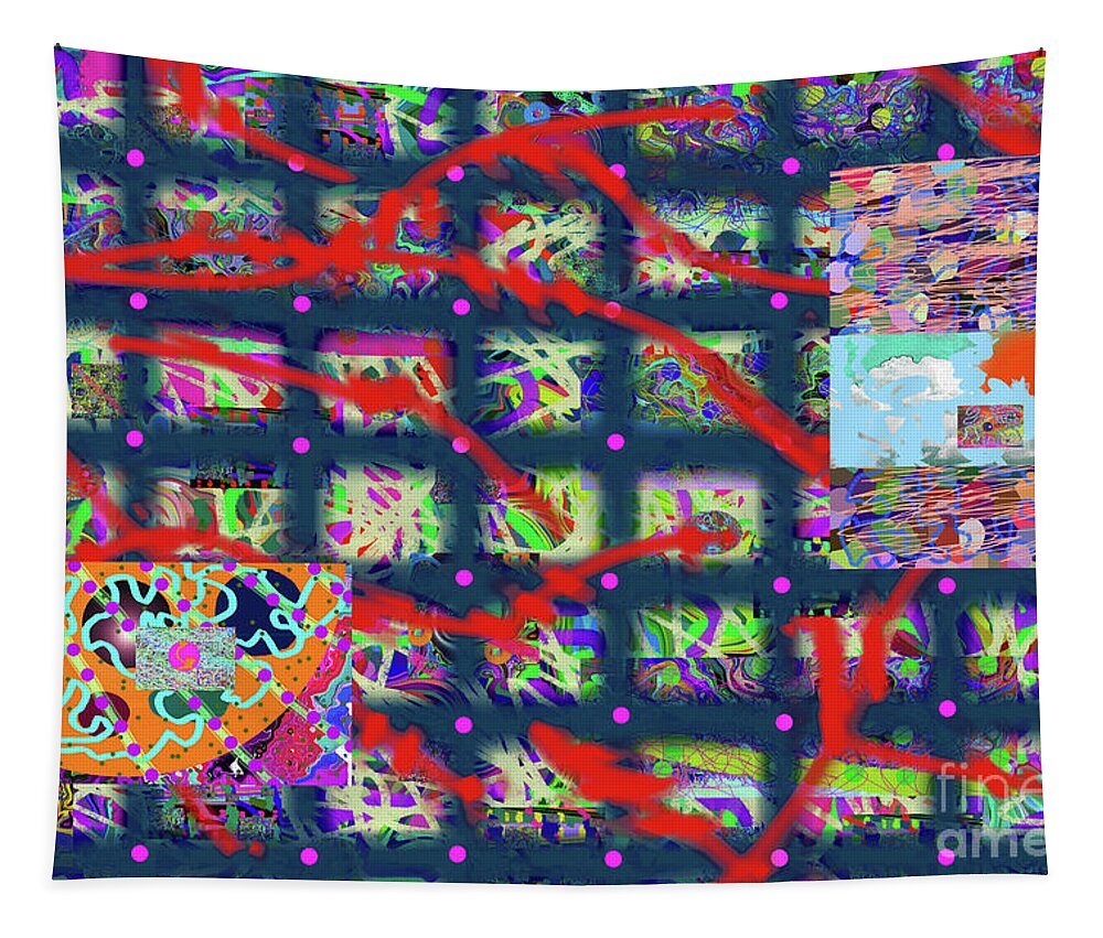 Walter Paul Bebirian: The Bebirian Art Collection  Tapestry featuring the digital art 10-29-2012fab by Walter Paul Bebirian