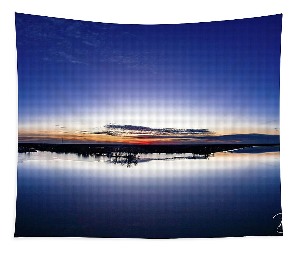  Tapestry featuring the photograph Lake Sunset #10 by Brian Jones