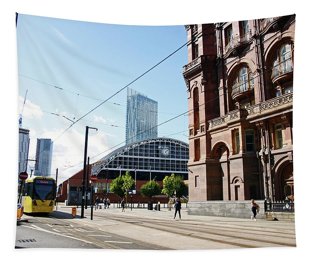 Manchester Tapestry featuring the photograph 13/09/18 MANCHESTER. Lower Mosley Street. by Lachlan Main