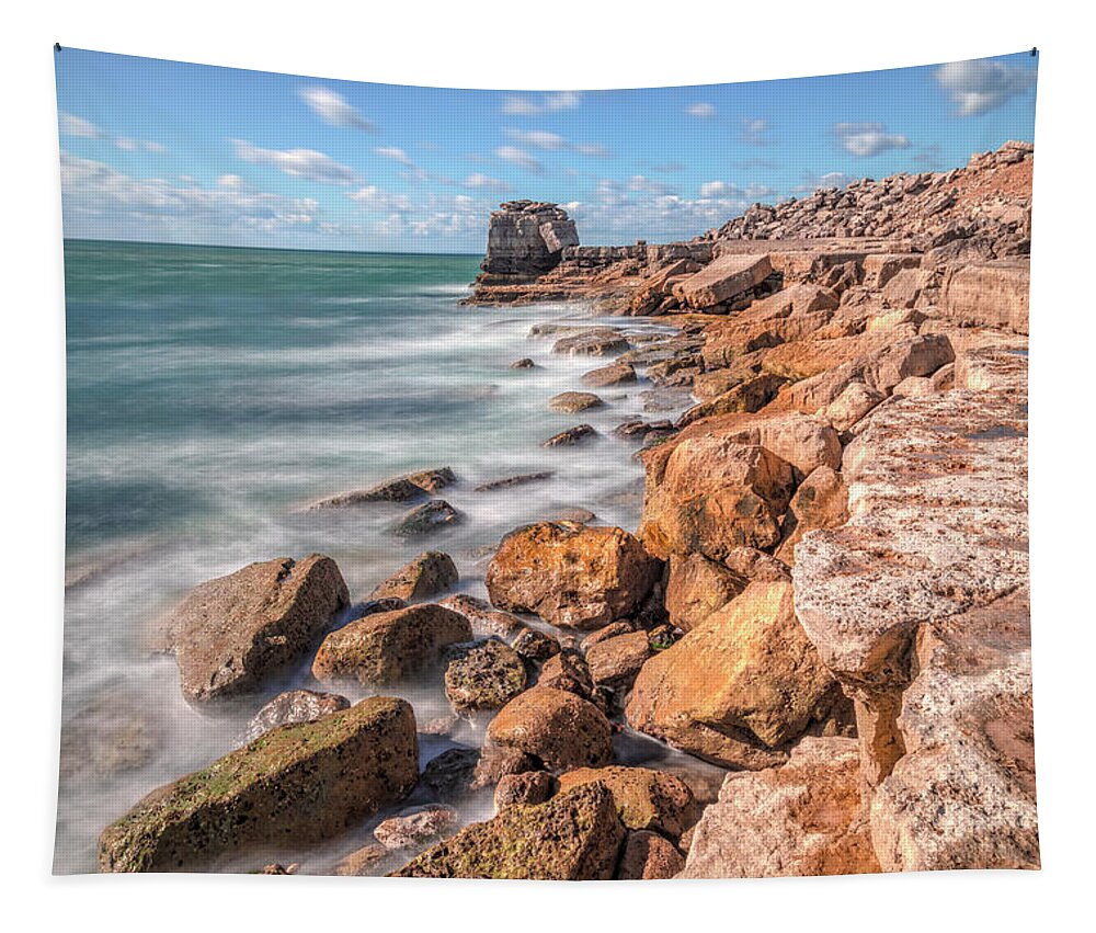 Pulpit Rock Tapestry featuring the photograph Portland Bill - England #13 by Joana Kruse