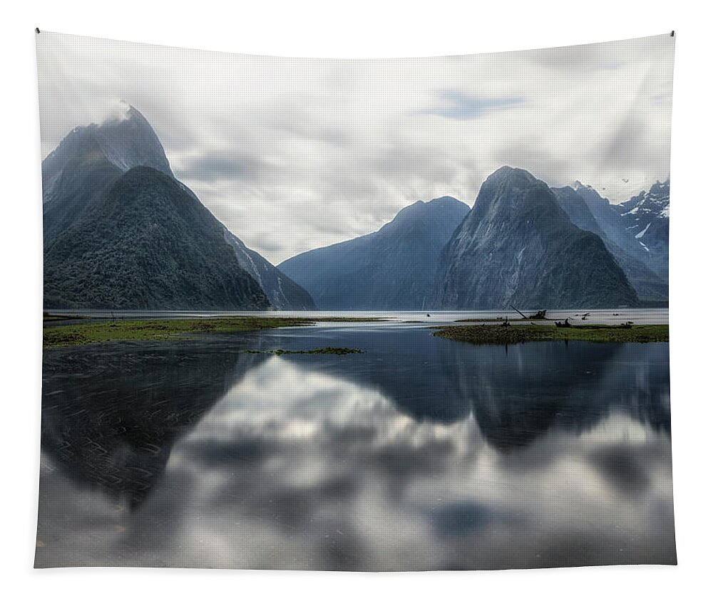 Milford Sound Tapestry featuring the photograph Milford Sound - New Zealand #17 by Joana Kruse