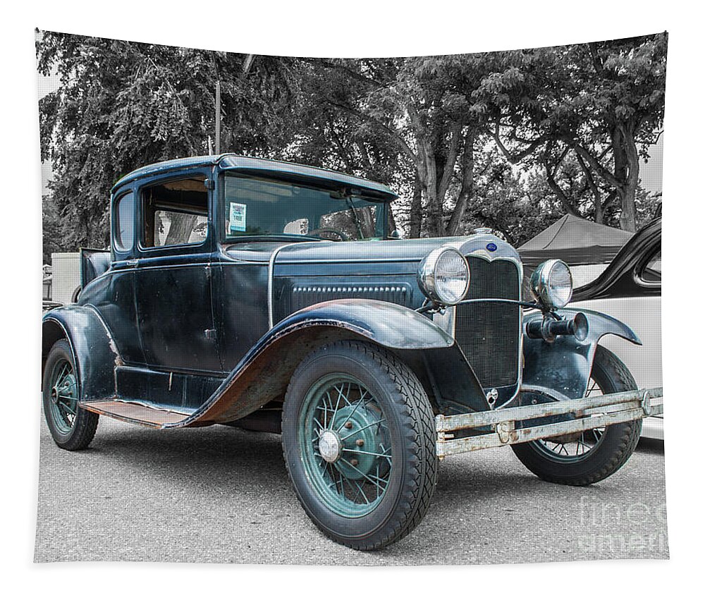 Ford Tapestry featuring the photograph 1930 Ford Model A by Tony Baca